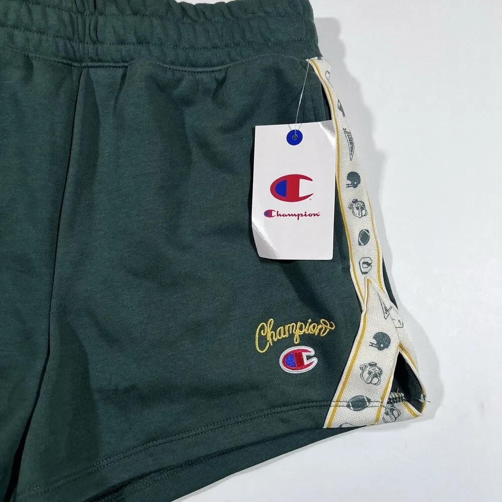 Champion Elective Sport Motif Taping Athletic Shorts Green Women's Size XS NWT! - Picture 3 of 6